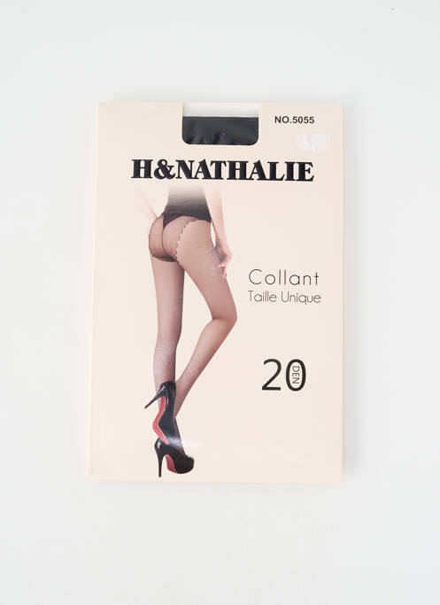 Collants tissage voile noir H.NATHALIE femme