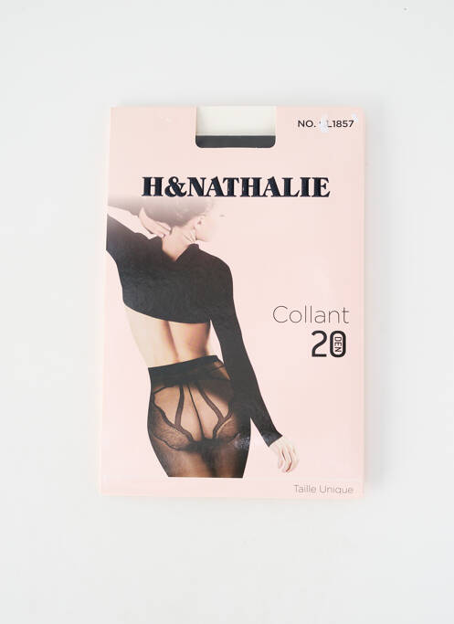 Collants tissage voile noir H.NATHALIE femme