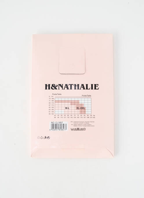 Collants tissage voile noir H.NATHALIE femme