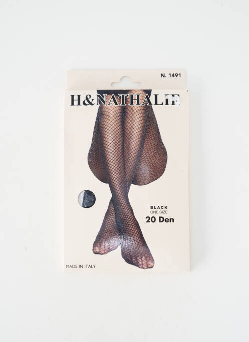 Collants stretch noir H.NATHALIE femme