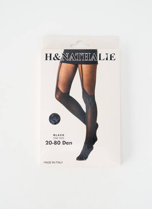 Collants stretch noir H.NATHALIE femme