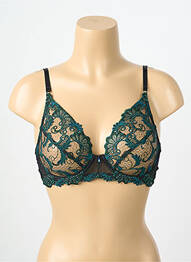 Soutien-gorge légère et transparente haut soutien-gorge emboitant vert LISE CHARMEL femme