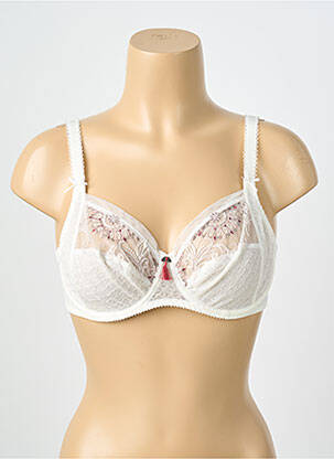 Soutien-gorge légère et transparente haut soutien-gorge emboitant blanc EMPREINTE femme