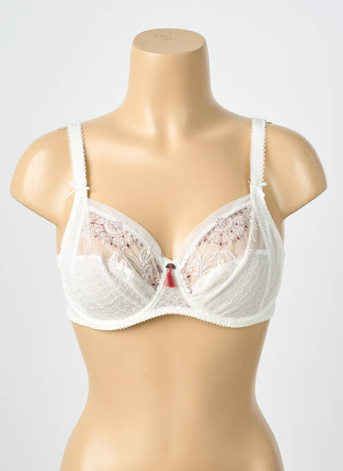 Soutien-gorge légère et transparente haut soutien-gorge emboitant blanc EMPREINTE femme