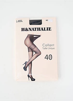 Collants stretch noir H.NATHALIE femme