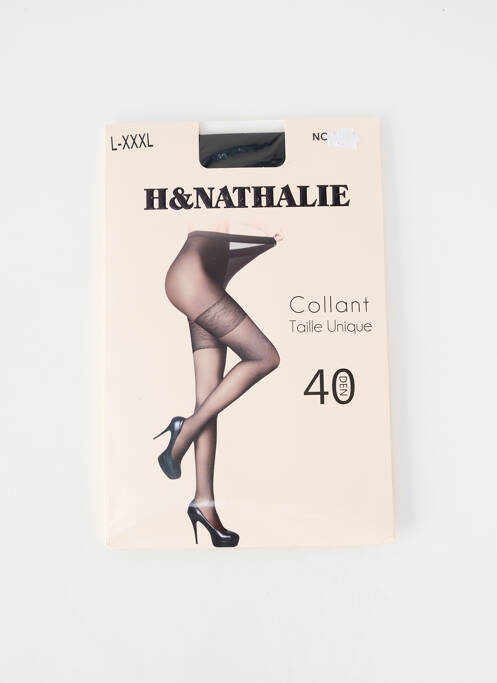 Collants stretch noir H.NATHALIE femme