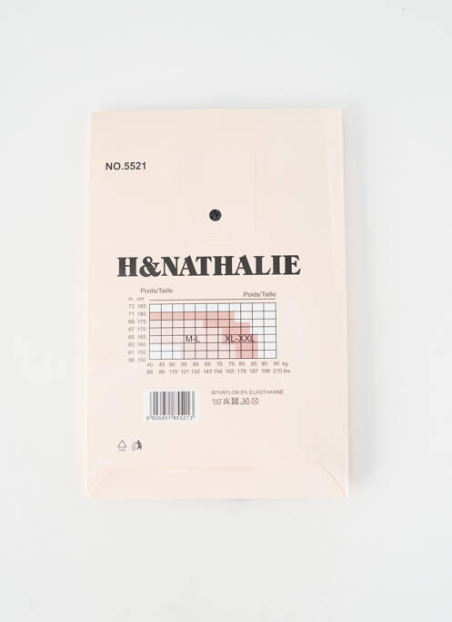 Collants stretch noir H.NATHALIE femme