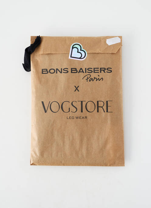 Collants imprimé fantaisie noir VOGSTORE femme