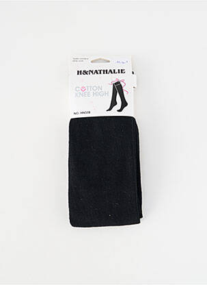 Chaussettes stretch noir H.NATHALIE femme