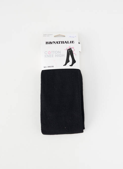 Chaussettes stretch noir H.NATHALIE femme