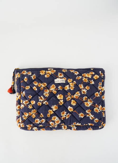 Pochette multipoches bleu LA VIE EST BELLE femme