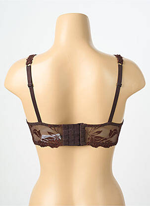 Soutien-gorge broderie haut soutien-gorge emboitant marron AUBADE femme