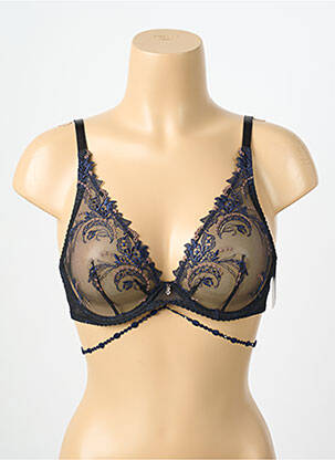 Soutien-gorge légère et transparente haut triangles bleu AUBADE femme