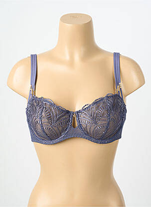 Soutien-gorge légère et transparente haut soutien-gorge emboitant bleu AUBADE femme