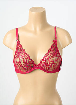 Soutien-gorge légère et transparente haut soutien-gorge emboitant rouge AUBADE femme