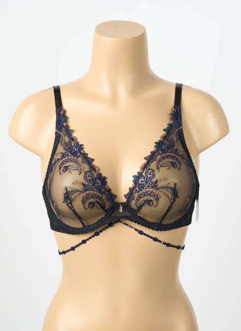 Soutien-gorge légère et transparente haut triangles bleu AUBADE femme