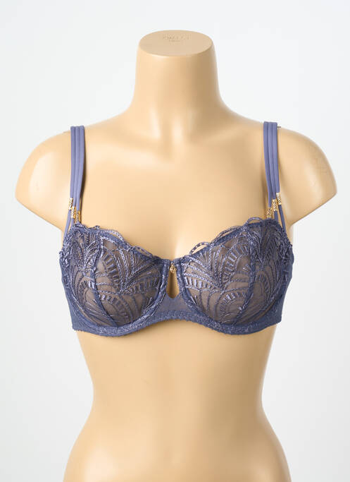 Soutien-gorge légère et transparente haut soutien-gorge emboitant bleu AUBADE femme