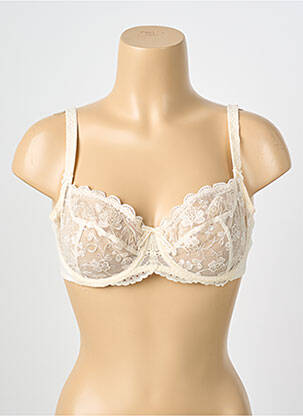 Soutien-gorge légère et transparente haut soutien-gorge emboitant beige EMPREINTE femme