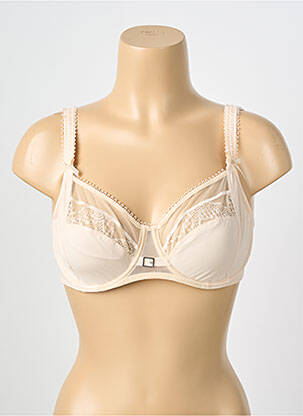 Soutien-gorge effet matière satinée haut soutien-gorge emboitant chair EMPREINTE femme