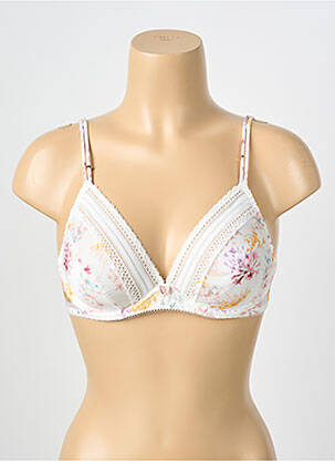 Soutien-gorge effet matière satinée haut soutien-gorge emboitant beige ANTIGEL femme
