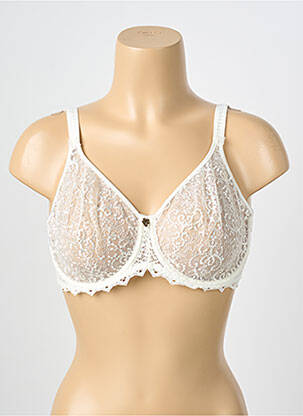 Soutien-gorge effet matière satinée haut soutien-gorge emboitant beige EMPREINTE femme