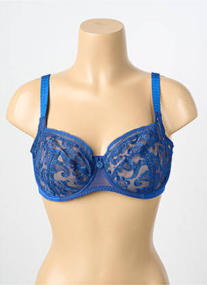 Soutien-gorge légère et transparente haut soutien-gorge emboitant bleu EMPREINTE femme