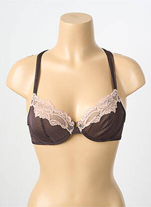 Soutien-gorge bretelle multi position haut soutien-gorge emboitant marron ANDRES SARDA femme