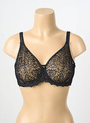 Soutien-gorge légère et transparente haut soutien-gorge emboitant noir EMPREINTE femme