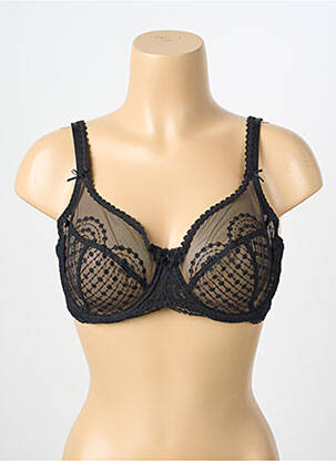 Soutien-gorge légère et transparente haut soutien-gorge emboitant noir EMPREINTE femme