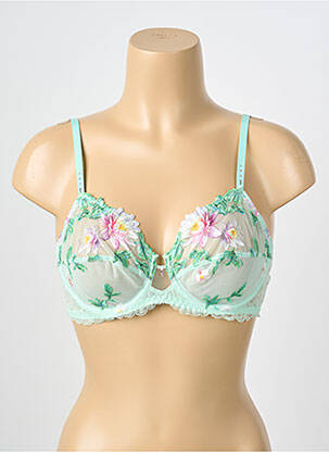Soutien-gorge légère et transparente haut soutien-gorge emboitant vert LISE CHARMEL femme