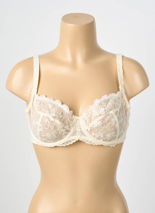 Soutien-gorge légère et transparente haut soutien-gorge emboitant beige EMPREINTE femme