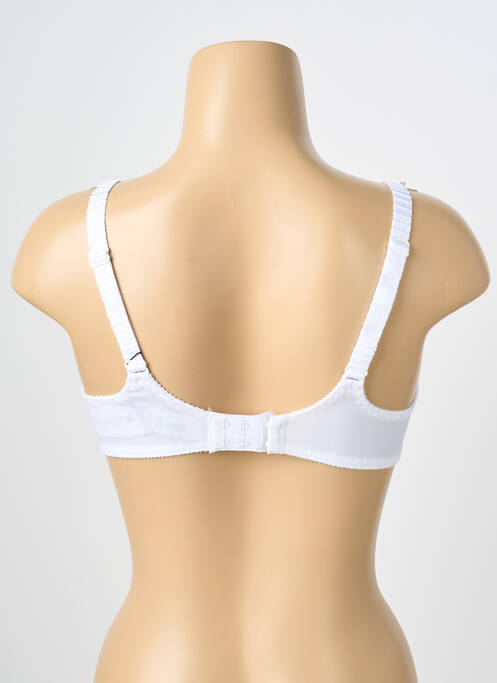 Soutien-gorge effet matière satinée haut soutien-gorge emboitant blanc EMPREINTE femme