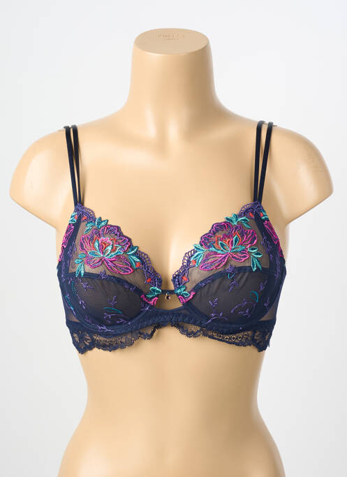 Soutien-gorge légère et transparente haut soutien-gorge emboitant bleu LISE CHARMEL femme