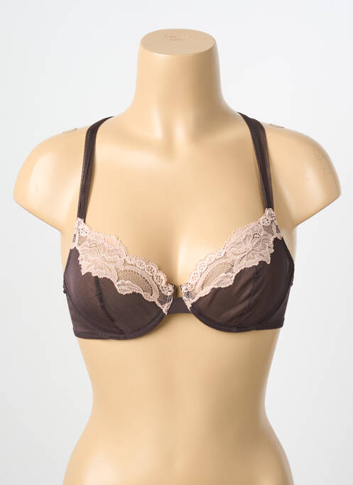 Soutien-gorge bretelle multi position haut soutien-gorge emboitant marron ANDRES SARDA femme