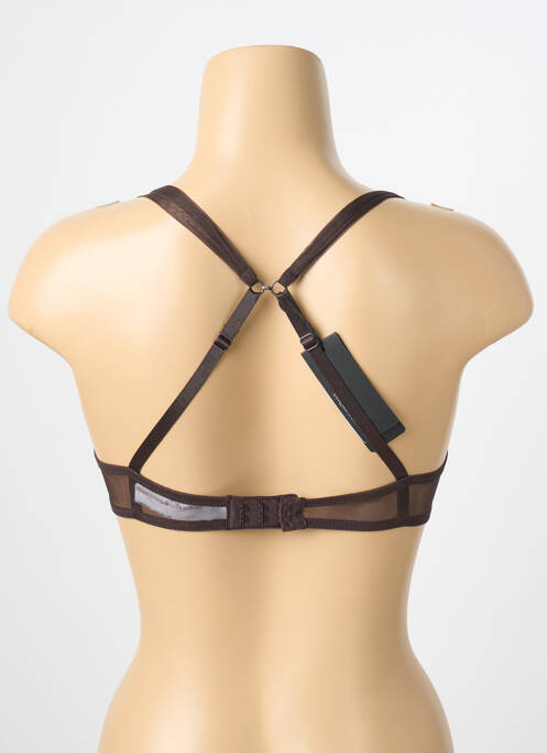 Soutien-gorge bretelle multi position haut soutien-gorge emboitant marron ANDRES SARDA femme