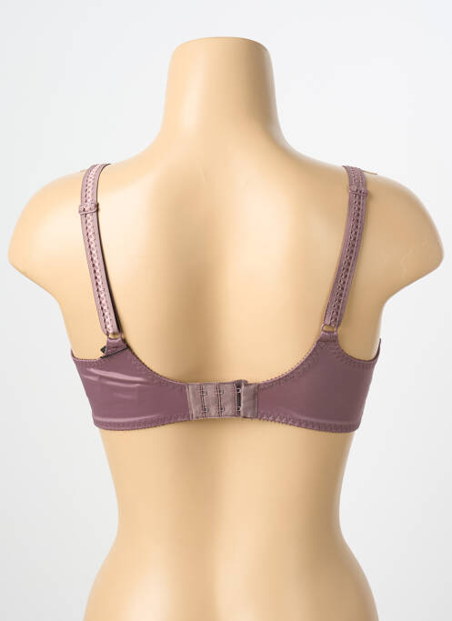 Soutien-gorge légère et transparente haut soutien-gorge emboitant marron EMPREINTE femme