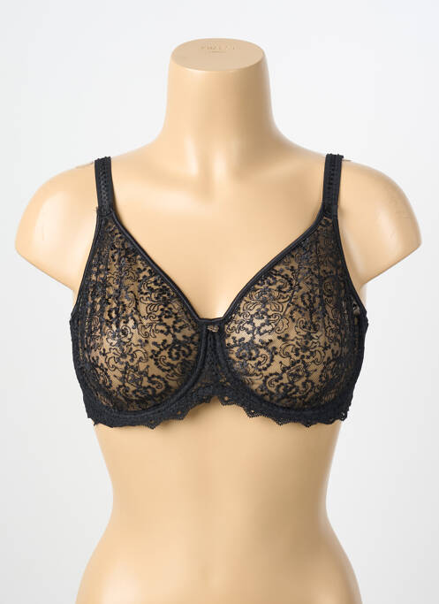 Soutien-gorge légère et transparente haut soutien-gorge emboitant noir EMPREINTE femme