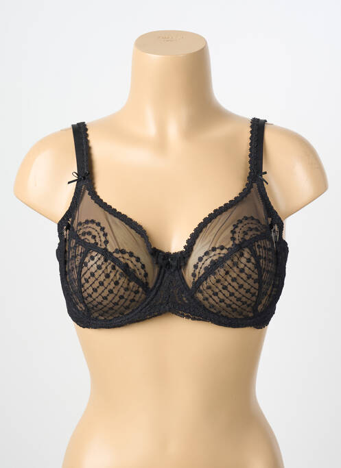 Soutien-gorge légère et transparente haut soutien-gorge emboitant noir EMPREINTE femme