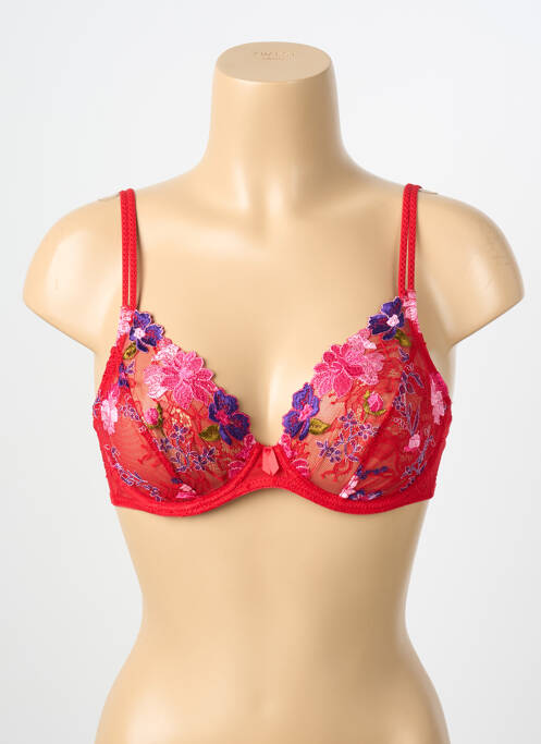 Soutien-gorge légère et transparente haut soutien-gorge emboitant rouge MARIE JO femme