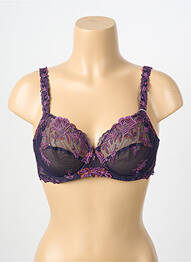 Soutien-gorge légère et transparente haut soutien-gorge emboitant violet LISE CHARMEL femme