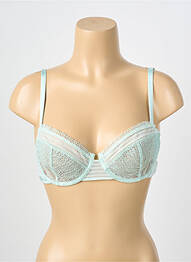Soutien-gorge effet matière satinée haut soutien-gorge emboitant vert SIMONE PERELE femme