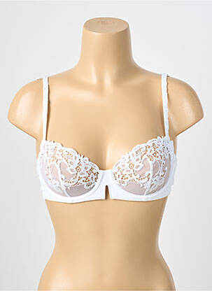 Soutien-gorge légère et transparente haut soutien-gorge emboitant blanc SIMONE PERELE femme