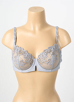 Soutien-gorge légère et transparente haut soutien-gorge emboitant gris SIMONE PERELE femme