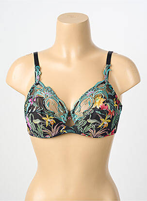 Soutien-gorge légère et transparente haut soutien-gorge emboitant noir MONIGA femme