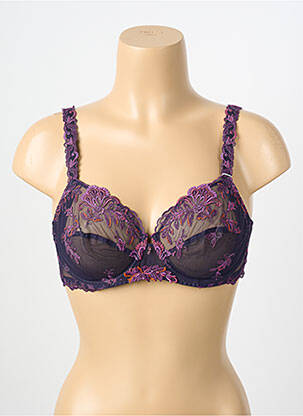 Soutien-gorge légère et transparente haut soutien-gorge emboitant violet LISE CHARMEL femme