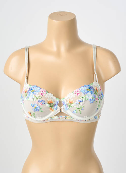 Soutien-gorge effet matière satinée haut soutien-gorge balconnet beige LISE CHARMEL femme