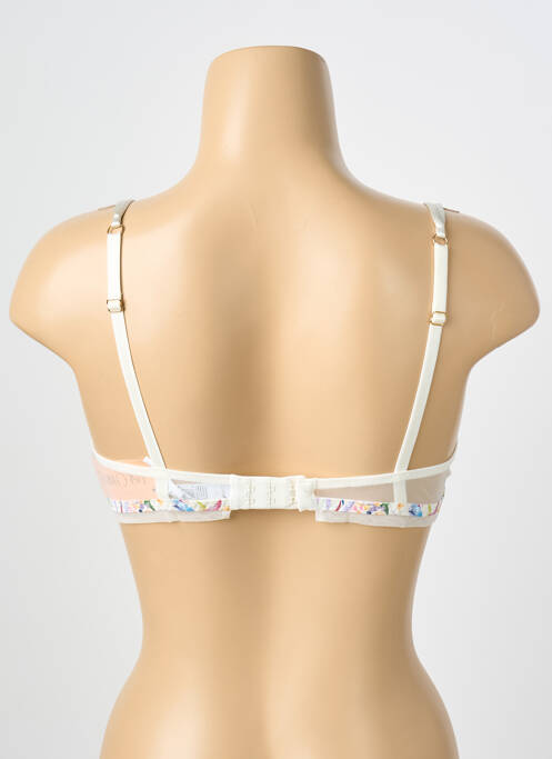 Soutien-gorge effet matière satinée haut soutien-gorge balconnet beige LISE CHARMEL femme