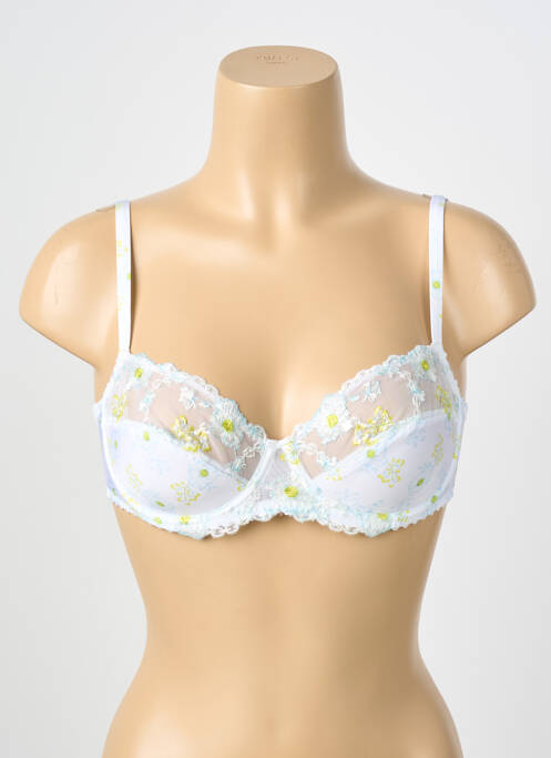 Soutien-gorge effet matière satinée haut soutien-gorge emboitant blanc MARI JO femme