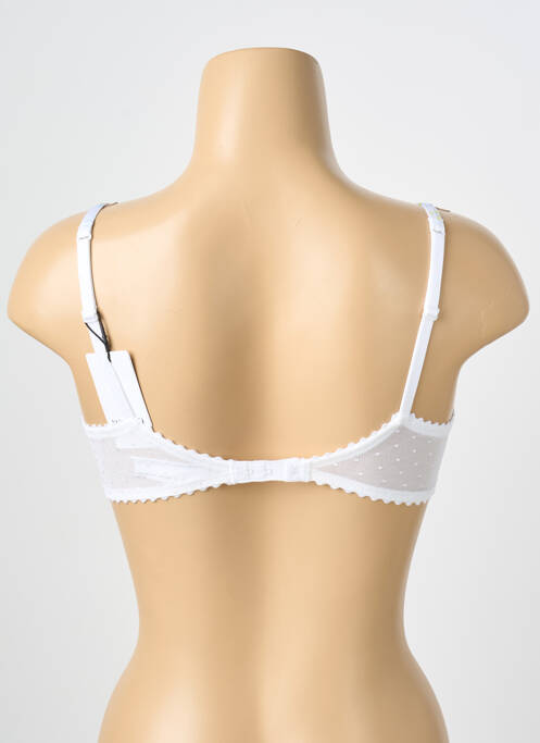 Soutien-gorge effet matière satinée haut soutien-gorge emboitant blanc MARI JO femme