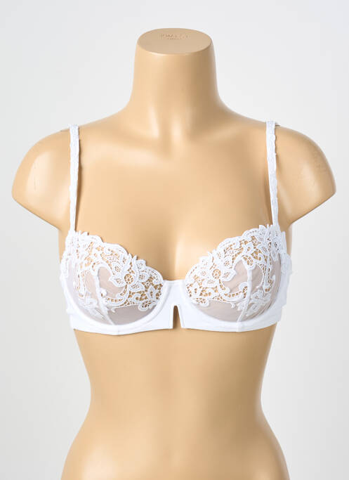 Soutien-gorge légère et transparente haut soutien-gorge emboitant blanc SIMONE PERELE femme